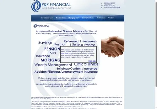 Website Image of P&p Financial Care Consultancy Limited