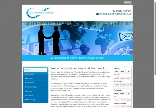 Website Image of Caliber Financial Planning LTD