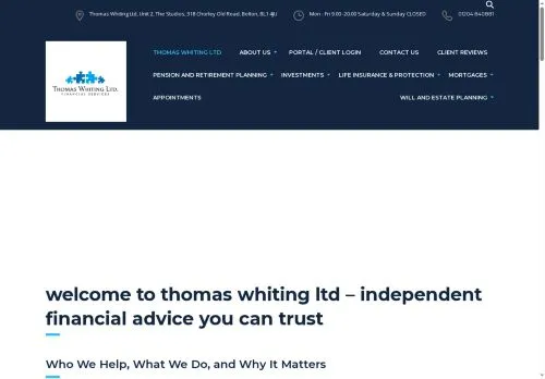 Website Image of THOMAS WHITING LTD