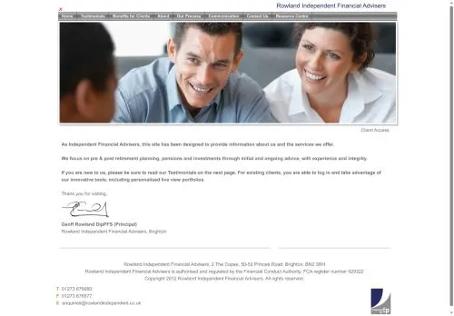Website Image of Geoff Rowland
