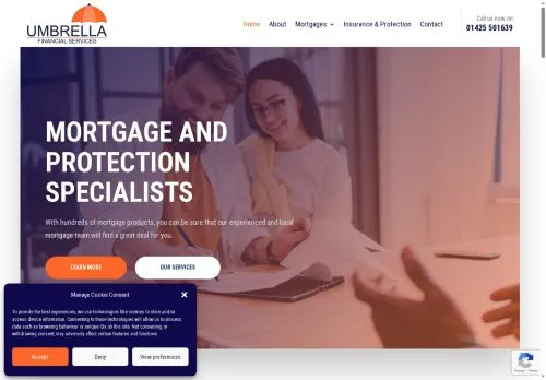 Website Image of Umbrella Financial Services