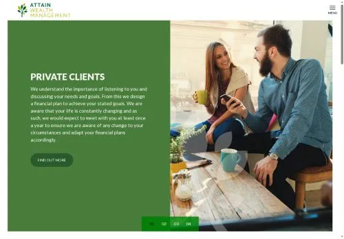 Website Image of Attain Wealth Management Limited