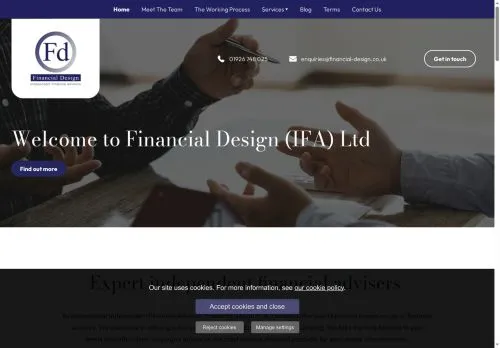 Website Image of FINANCIAL DESIGN (INDEPENDENT FINANCIAL ADVISORS) LIMITED