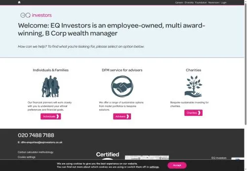 Website Image of EQ Investors Limited