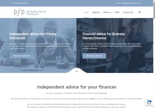 Website Image of Partnership Financial Planning Limited