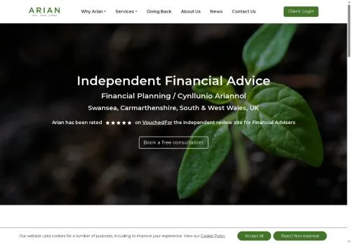 Website Image of Arian Financial Planning LTD