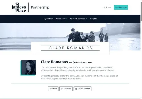 Website Image of Clare Romanos