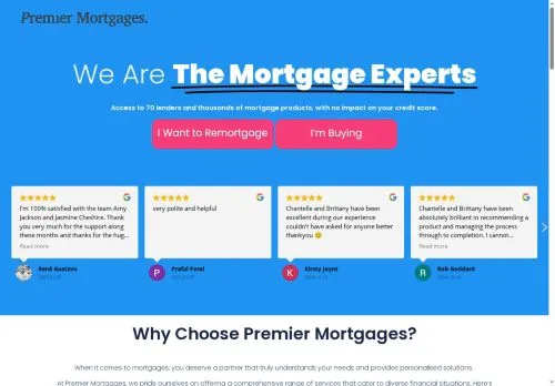 Website Image of Premier Mortgages (north West) Limited