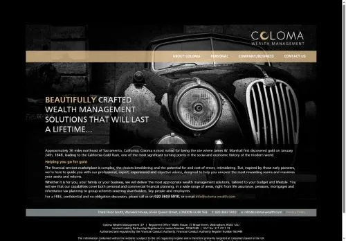 Website Image of Coloma Wealth Management LLP