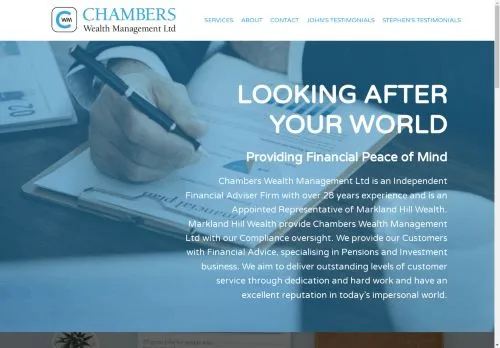 Website Image of Chambers Wealth Management LTD