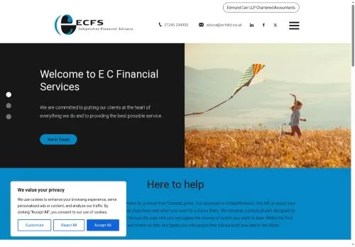 Website Image of E C Financial Services Limited