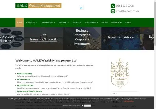 Website Image of Hale Wealth Management Limited