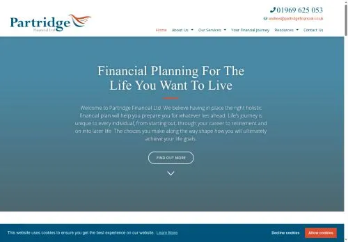 Website Image of Partridge Financial Limited
