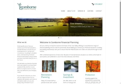 Website Image of Somborne Financial Planning LTD