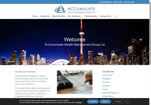 Website Image of Accumulate Wealth Management Group Limited