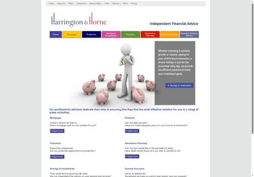 Website Image of Harrington & Horne Financial Services LTD