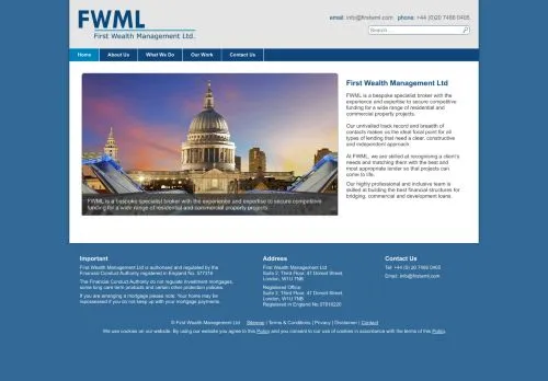 Website Image of First Wealth Management Limited