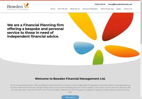 Website Image of Bowden Financial Management LTD