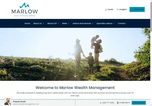 Website Image of Marlow Wealth Management Limited