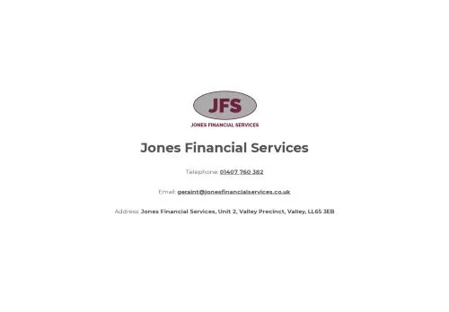 Website Image of Jones Financial Services (anglesey) LTD