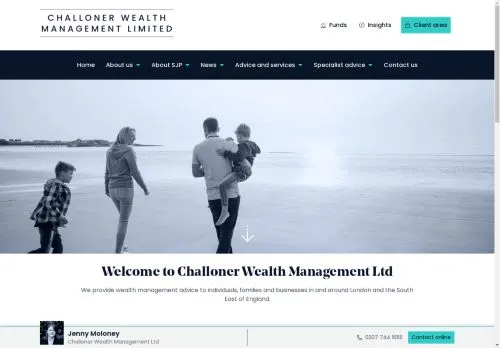 Website Image of Challoner Wealth Management Limited