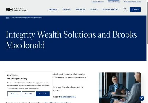 Website Image of Integrity Wealth Solutions Limited