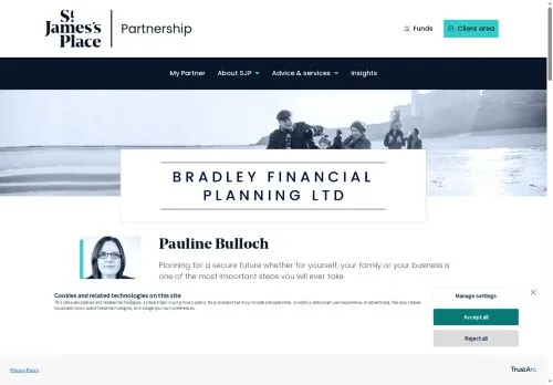 Website Image of Bradley Financial Planning LTD