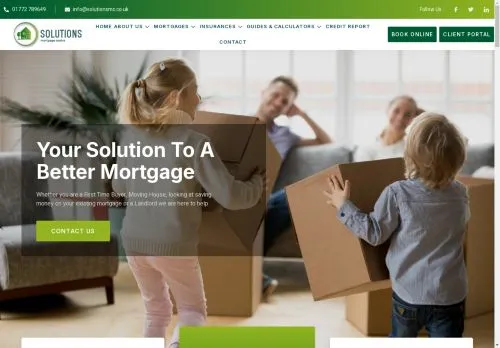 Website Image of Solutions Mortgage Centre Limited