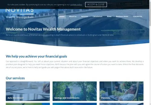 Website Image of Novitas Wealth Management LTD