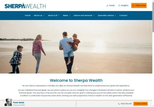 Website Image of Sherpa Wealth