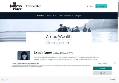 Website Image of Amos Wealth Management