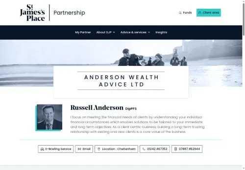 Website Image of Anderson Wealth Advice Limited