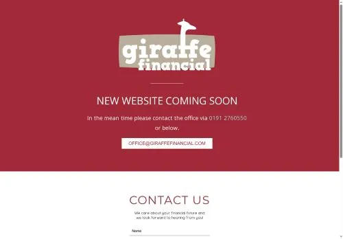 Website Image of Giraffe Financial LLP