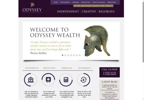 Website Image of Odyssey Wealth Management LTD