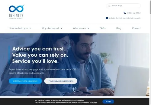 Website Image of Infinity Financial Advice Limited