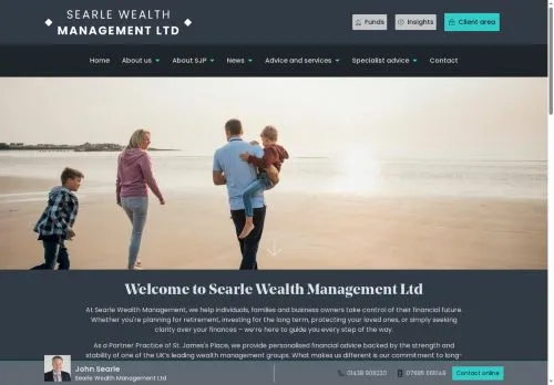Website Image of Searle Wealth Management LTD