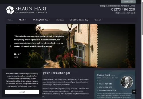 Website Image of Shaun Hart Financial Planning Limited