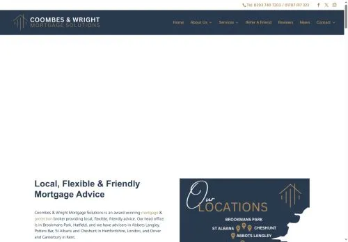 Website Image of Coombes & Wright Mortgage Solutions Limited
