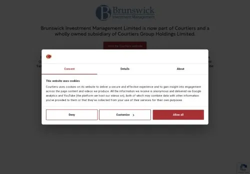 Website Image of Brunswick Investment Management Limited