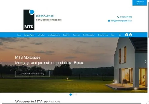 Website Image of MTS Mortgages Limited