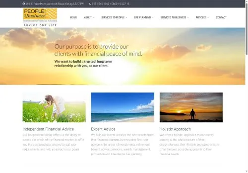 Website Image of People and Business IFA Limited
