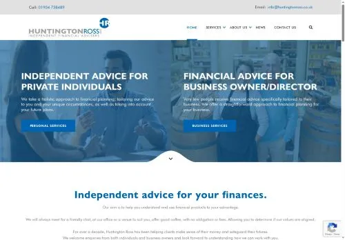 Website Image of Huntington Ross Limited