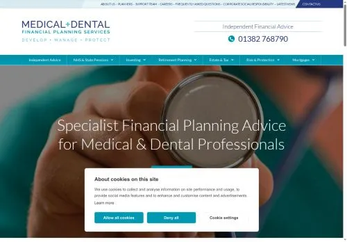 Website Image of MEDICAL + DENTAL FINANCIAL PLANNING SERVICES LTD