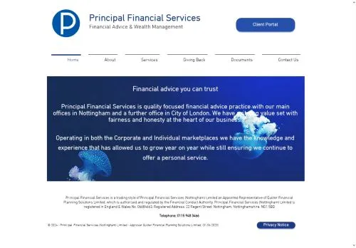 Website Image of Principal Financial Services (nottingham) Limited