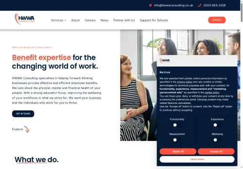 Website Image of HWWA Consulting Limited