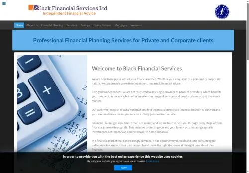 Website Image of Black Financial Services Limited