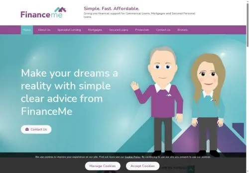 Website Image of Financeme LTD