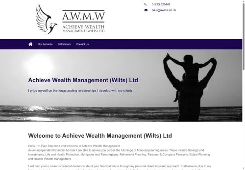Website Image of ACHIEVE WEALTH MANAGEMENT (WILTSHIRE) LIMITED