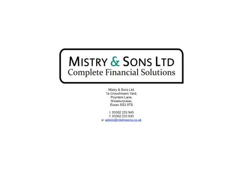 Website Image of Mistry & Sons Limited