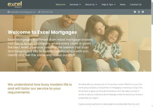 Website Image of Excel Mortgages UK Limited